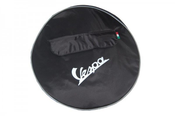 Ersatzradbezug 8-Zoll schwarz geschlossen Tasche "Vespa"