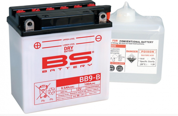 Batterie  12V/9Ah (BB9-B) PX Lusso Elestart Bs mit Säurepack