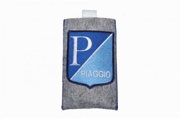 Filz Handytasche grau "Piaggio" IPhone 4
