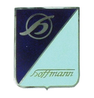 Emblem Kaskade "Hoffmann" Emaille blau
