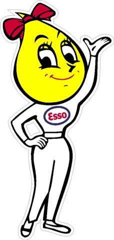 Aufkleber "Esso Oil Drop Woman"