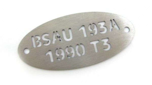 Auspuff BSAU Plakette MRParts