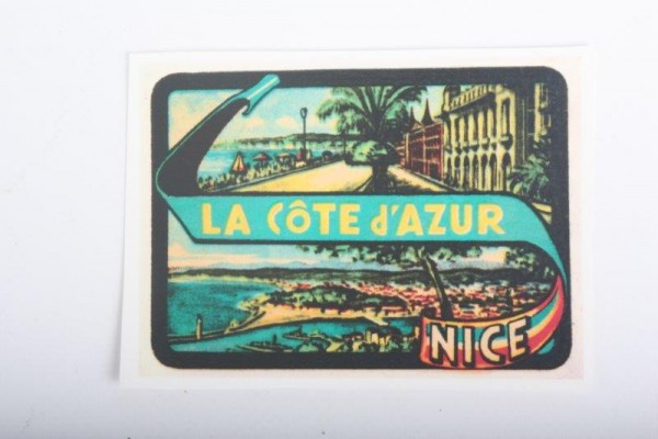 Wasserschiebebild Repro La Cote d'Azur Nice