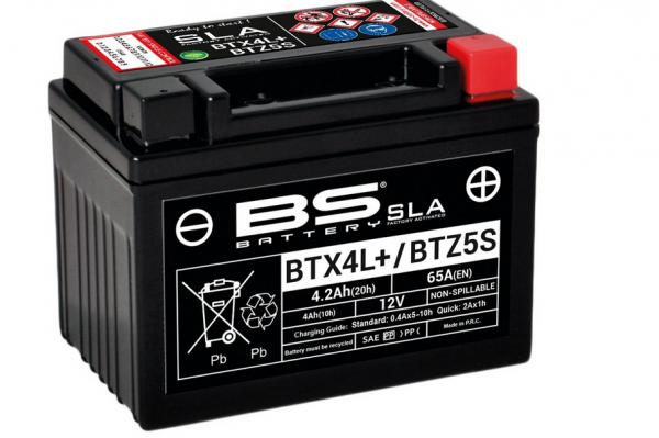 Batterie 12V 4,2AH BTX4L BTZ5S wartungsfrei