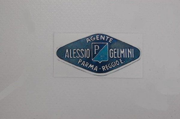 Aufkleber Händler fürs Beinschild Repro Alessio Gelmini