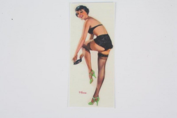 Wasserschiebebild Repro - Pin up Strumpfband