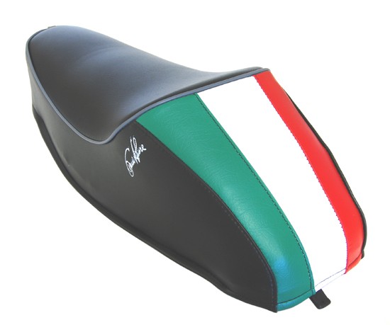 Sitzbank V50 mono schwarz mit Italienflagge