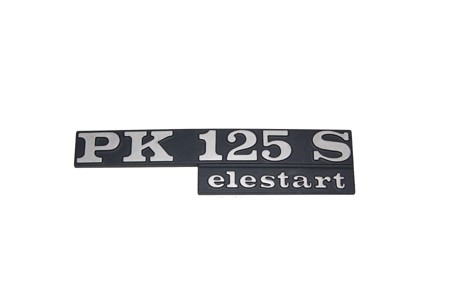 Schriftzug Backe 'PK 125S elestart'