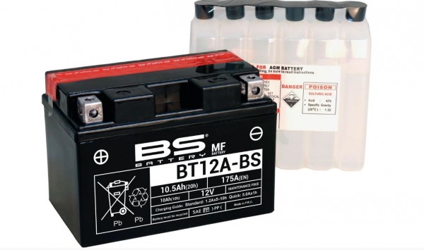 Batterie BS BT12A-BS mit Säurepack