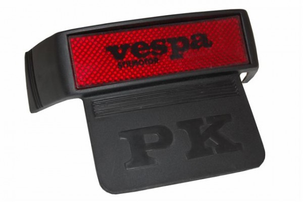 Spritzschutz PK mit Vespa Schriftzug und Reflektor