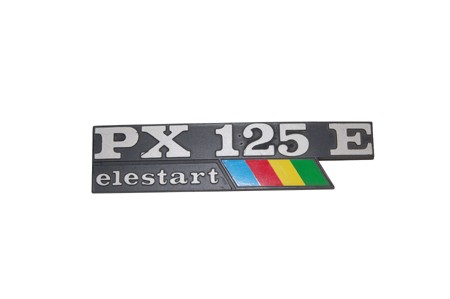 Schriftzug Backe 'PX 125 E Elestart'