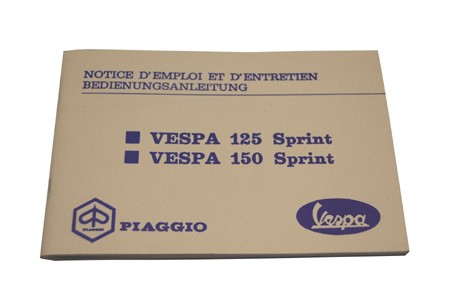 Bedienungsanleitung Vespa125 ´68 GTR/Sprint Veloce