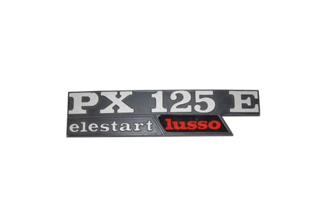 Schriftzug Backe 'PX125E Elestart Lusso'