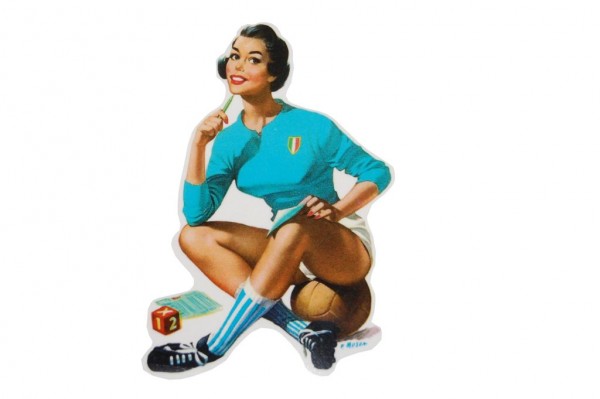 Wasserschiebebild Repro - Pin Up Italien Trikot