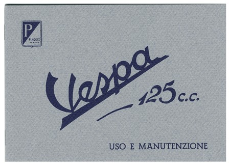 Bedienungsanleitung ital. Vespa125 1948