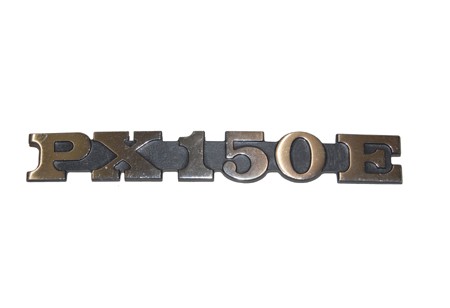 Schriftzug Backe 'PX 150E'
