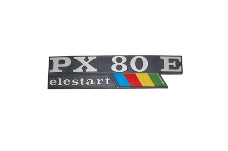 Schriftzug Backe 'PX 80 E Elestart'