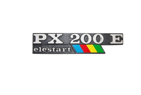 Schriftzug Backe 'PX 200 E Elestart'