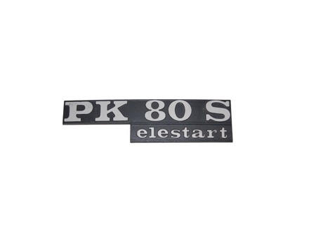 Schriftzug Backe 'PK 80S Elestart'