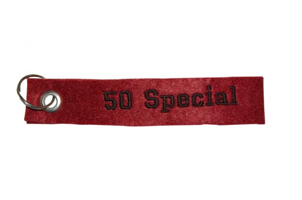 Filz Schlüsselanhänger "50 Special" rot