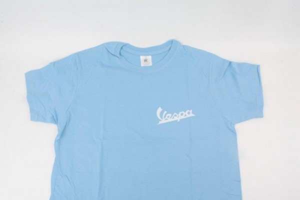 T-Shirt Vespa hellblau Größe S