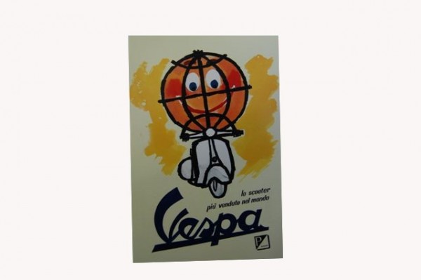 Postkarte "Vespa World"