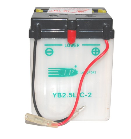 Batterie YUASA 12V (YB2,5L-C) ohne Säurepack