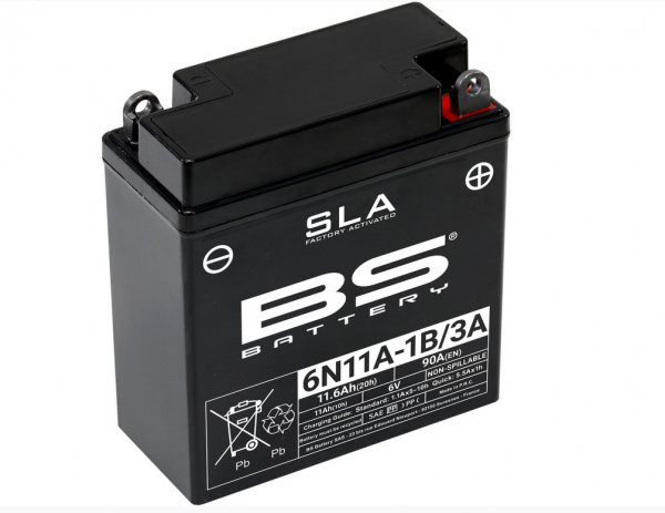 Batterie  6N11A-3A Säurebatterie ohne Säurepäck