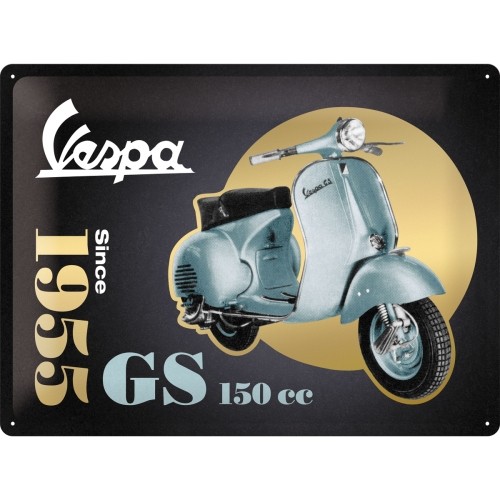 Blechschild Vespa GS 150 since 1955, 30 x 40 cm