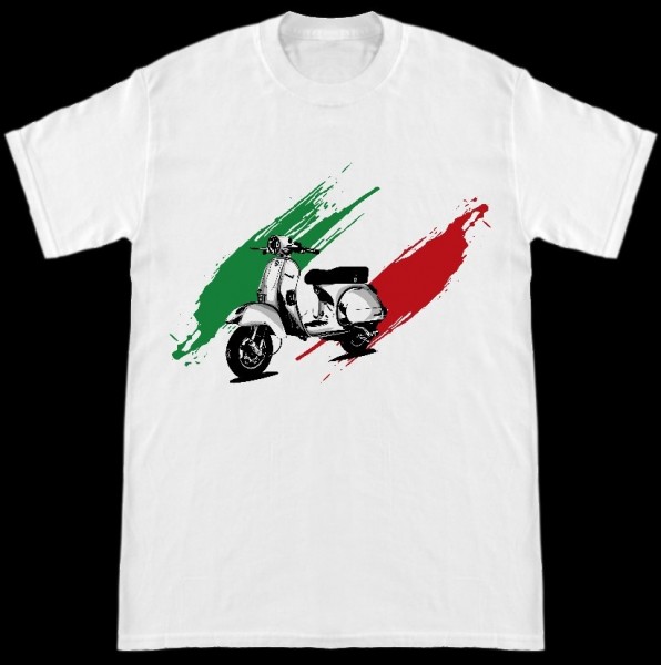 T-Shirt Italia weiß by Rollerladen