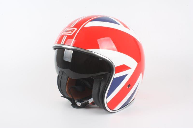 Helm Helmet Helm Capacete Jet Sprint Union Jack RELIC Cafe Racer Größe XL