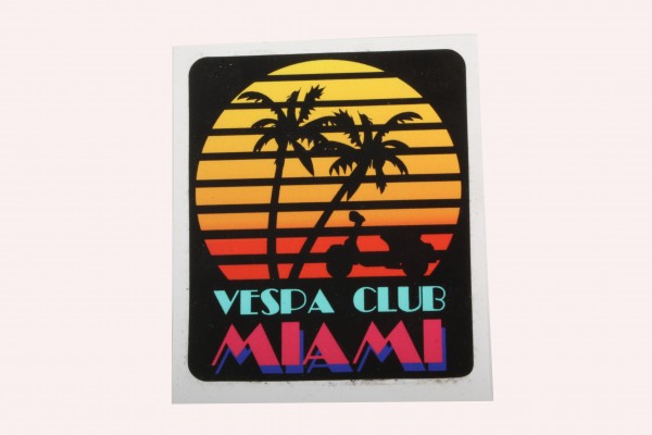 Aufkleber "Vespa Club Miami"
