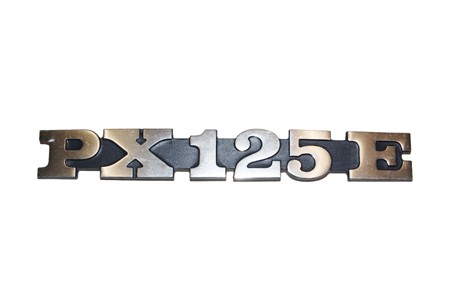 Schriftzug Backe 'PX 125E'