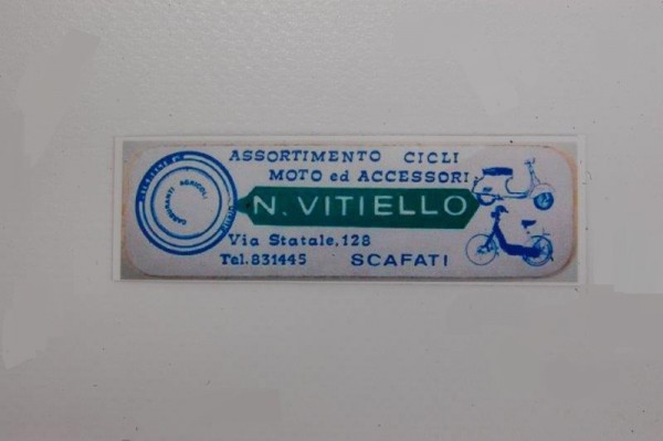 Aufkleber Händler fürs Beinschild Repro N. Vitiello