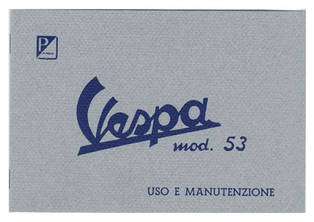 Bedienungsanleitung ital. Vespa125 1953