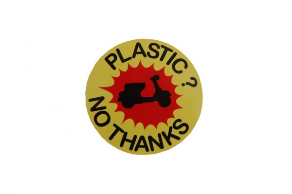 Aufkleber "Plastic? No thanks"
