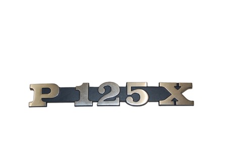 Schriftzug Backe 'P 125X'