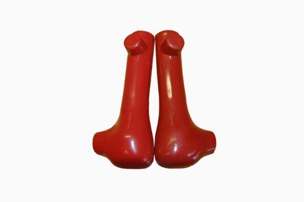 Ständerfüße 48-62 dünne Ausführung aus Gummi rot