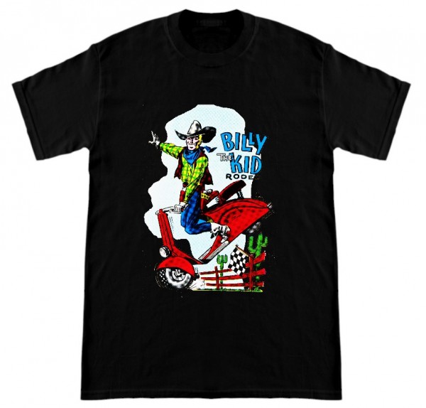 T-Shirt Billy the Kid schwarz by Rollerladen