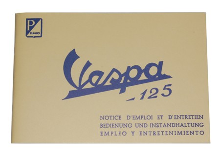Bedienungsanleitung ital. Vespa125 1951/´52
