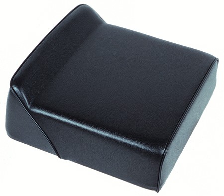 Sitzkissen quadratisch schwarz mit Höcker