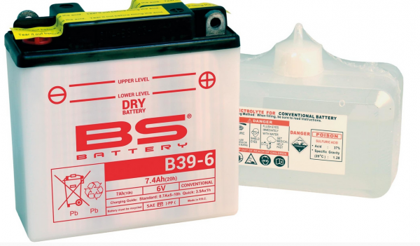 Batterie 6V7A B39-6 mit Säurepaket für GL,Sprint,VNB-VBB,T4