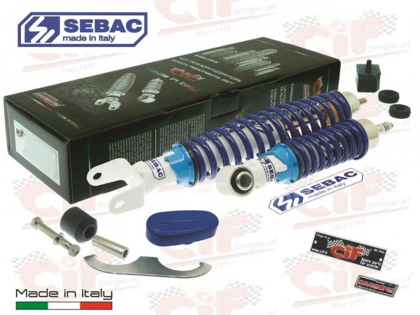 Stoßdämpfer Kit SEBAC SPORT vorne/hinten V50-Spezial-PV weiß / blau