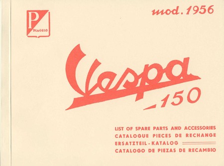 Ersatzteilliste Vespa 150 1957 VB