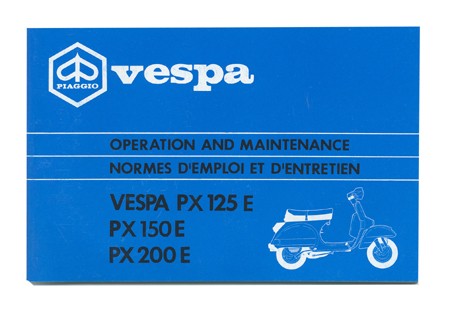 Bedienungsanleitung ital. Vespa PX 80-125-150 alt