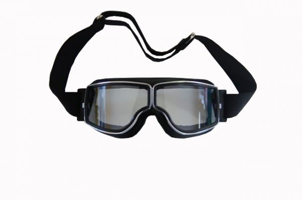 Brille Aviator T2 chrom/schwarz für Brillenträger