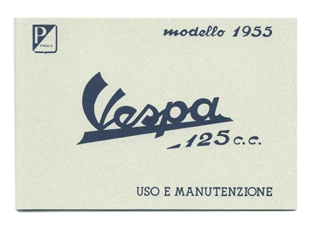 Bedienungsanleitung ital. Vespa125 1955