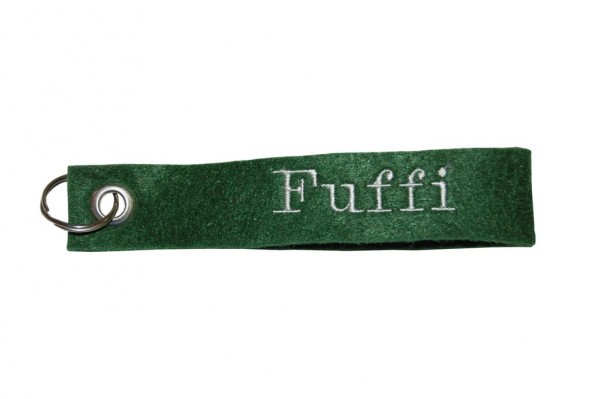 Filz Schlüsselanhänger "Fuffi" grün