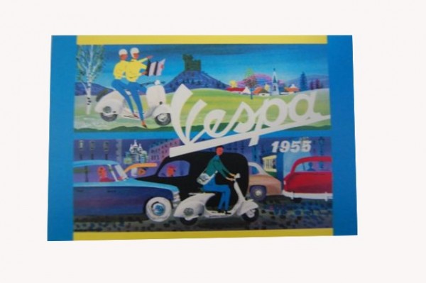 Postkarte "Vespa 1955"