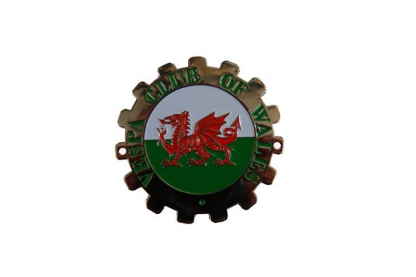 Plakette "Vespa Club of Wales"